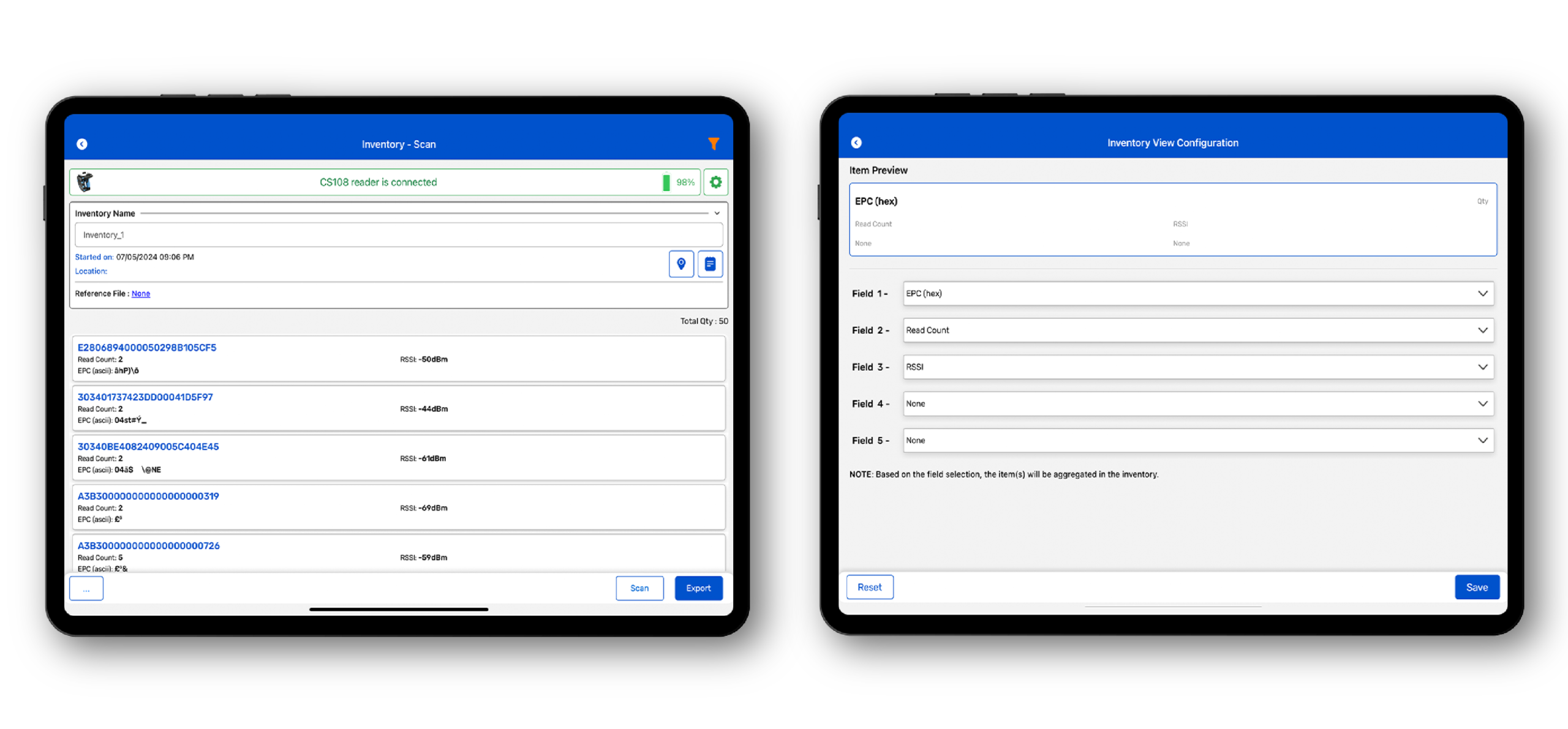Reference File & Inventory View